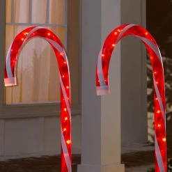 Home Accents Holiday 4 ft Lighted Candy Cane 3-Pack Holiday Yard Decoration -HOME ACCENTS HOLIDAY Sales home accents holiday christmas yard decorations ty086 2018 2 a0 1000