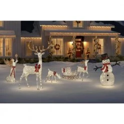Home Accents Holiday 8.5 ft Warm White LED Giant Buck with Bow Holiday Yard Decoration -HOME ACCENTS HOLIDAY Sales home accents holiday christmas yard decorations ty285 1911 1d 1000