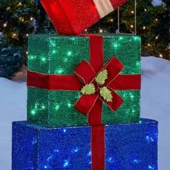 Home Accents Holiday 4.5 ft LED Stacked Gift Box Set Holiday Yard Decoration -HOME ACCENTS HOLIDAY Sales home accents holiday christmas yard decorations ty545 2014 1d 1000