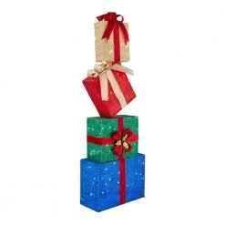 Home Accents Holiday 4.5 ft LED Stacked Gift Box Set Holiday Yard Decoration -HOME ACCENTS HOLIDAY Sales home accents holiday christmas yard decorations ty545 2014 40 1000