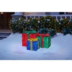 Home Accents Holiday 3-Piece Warm White LED Gift Boxes Holiday Yard Decoration -HOME ACCENTS HOLIDAY Sales home accents holiday christmas yard decorations ty609 2014 a0 1000