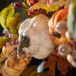 Home Accents Holiday 30 in Mixed Pumpkins Fall Harvest Wreath -HOME ACCENTS HOLIDAY Sales home accents holiday fall wreaths 21ge10013 1d 1000