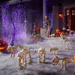 Home Accents Holiday 17 in. Animated Skeleton Poodle with LED Eyes -HOME ACCENTS HOLIDAY Sales home accents holiday halloween animatronics 22pa17071 66 1000