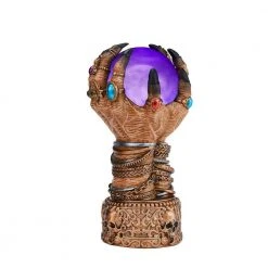 Home Accents Holiday 9.5 in LED Hands Crystal Ball Halloween Decoration