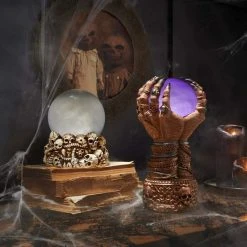 Home Accents Holiday 9.5 in LED Hands Crystal Ball Halloween Decoration -HOME ACCENTS HOLIDAY Sales home accents holiday halloween tabletop decorations 22dk00071 66 1000
