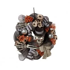 Home Accents Holiday 20 in Skeleton Mesh Halloween Wreath -HOME ACCENTS HOLIDAY Sales home accents holiday halloween wreaths asm khmra004 40 1000