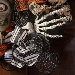 Home Accents Holiday 20 in Skeleton Mesh Halloween Wreath -HOME ACCENTS HOLIDAY Sales home accents holiday halloween wreaths asm khmra004 a0 1000