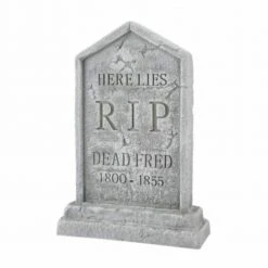 Home Accents Holiday 2 ft Dead Fred Tombstone Halloween Yard Decoration