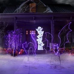 Home Accents Holiday 4.5 ft LED Purple Cat Silhouette Halloween Yard Decoration -HOME ACCENTS HOLIDAY Sales home accents holiday halloween yard decorations 22rt3382225yx 66 1000