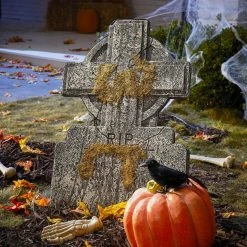 Home Accents Holiday 2 ft RIP Cross Styrofoam Tombstone -HOME ACCENTS HOLIDAY Sales home accents holiday halloween yard decorations 22sv23561 1d 1000