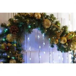 Home Accents Holiday 200L Cool White Dome LED Icicle Lights -HOME ACCENTS HOLIDAY Sales home accents holiday icicle lights ty271 1115 w 40 1000