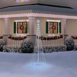 Home Accents Holiday 8 ft 31 Function LED Cone Tree Holiday Yard Decoration -HOME ACCENTS HOLIDAY Sales home accents holiday outdoor christmas trees 22ky10004 1d 1000