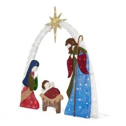 Home Accents Holiday 7 ft Warm White LED 2D Nativity Scene Holiday Yard Decoration -HOME ACCENTS HOLIDAY Sales home accents holiday outdoor nativity sets 22rt1492211 40 1000