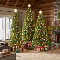 Home Accents Holiday 7.5 ft Barbour White Spruce Slim Christmas Tree -HOME ACCENTS HOLIDAY Sales home accents holiday pre lit christmas trees 22hd20051 77 1000