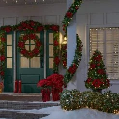 Home Accents Holiday 4.5 ft Berry Bliss Potted Christmas Tree -HOME ACCENTS HOLIDAY Sales home accents holiday pre lit christmas trees chzh3811995th8 1d 1000