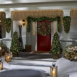 Home Accents Holiday 4.5 ft Woodmore Pine Potted Christmas Tree -HOME ACCENTS HOLIDAY Sales home accents holiday pre lit christmas trees chzh3812070h4 1d 1000