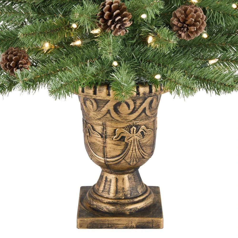 4 ft Montclair Spruce Potted 2-Pack Home Accents Holiday 4 ft Montclair Spruce Potted 2-Pack -HOME ACCENTS HOLIDAY Sales home accents holiday pre lit christmas trees hmc7 310 40 2 1d 1000
