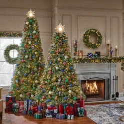 Home Accents Holiday 9 ft Sparkling Amelia Pine Christmas Tree -HOME ACCENTS HOLIDAY Sales home accents holiday pre lit christmas trees tg90m3acdl16 77 1000