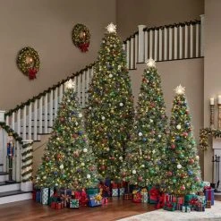Home Accents Holiday 9 ft Sparkling Amelia Pine Christmas Tree -HOME ACCENTS HOLIDAY Sales home accents holiday pre lit christmas trees tg90m3acdl16 c3 1000
