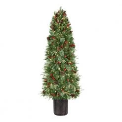 Home Accents Holiday 6.5 ft Paces Hill Pine Potted Christmas Tree